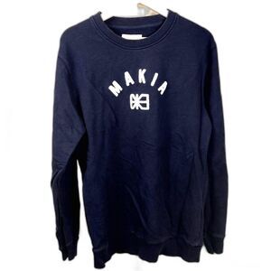 MAKIA Men's Navy Blue Logo Crewneck Sweatshirt Sz XL EUC